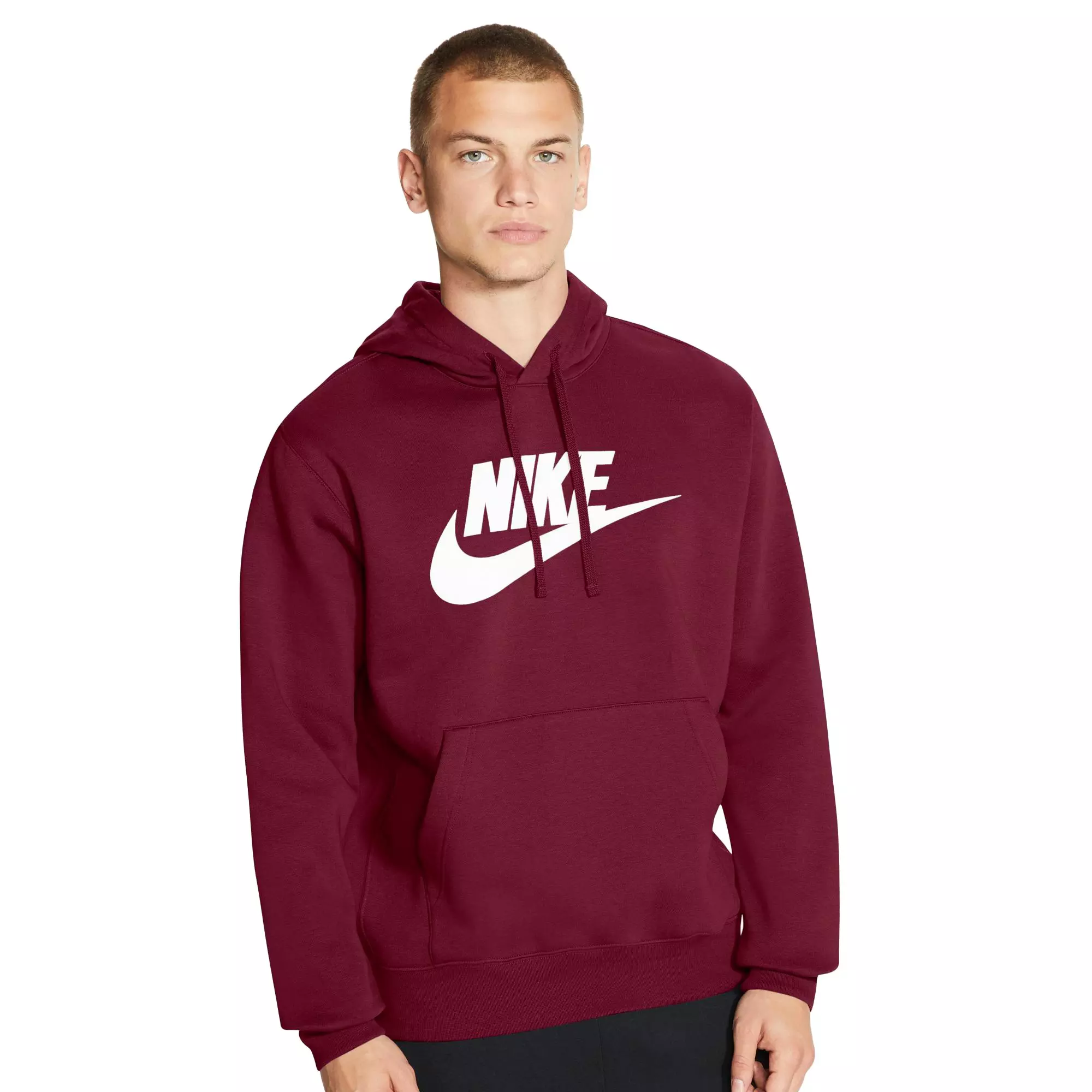 Maroon nike clearance hoodie mens